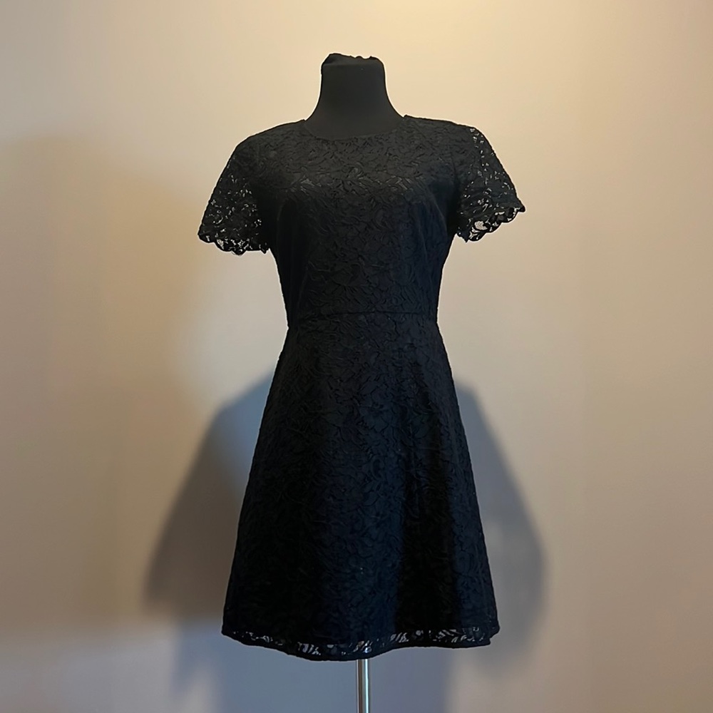 JCREW black lace dress
